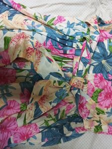 Floral Multi Colour Mini Dress Beachy Girly