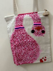 hand painted tote bag