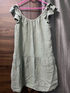 Sea Green Tiered Summer Dress
