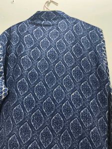 Elegant Blue Printed Long Kurta