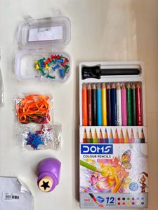 Craft Kit - Coloring Pencils &amp; Stencils