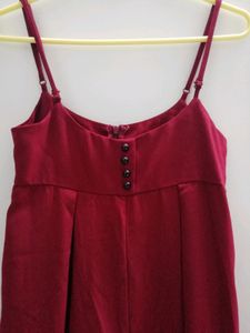 SHEIN Maroon Jumpsuit For Women