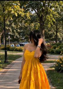 Sunny Yellow Tiered Sundress