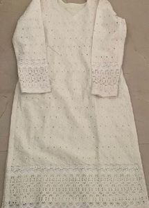 Elegant cream Chikankari Kurta