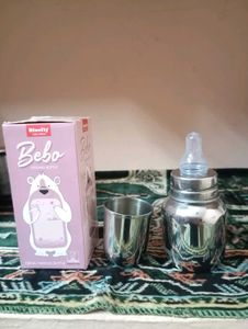 Bluefly Bebo Stainless Steel Feeding Bottle 150 ML