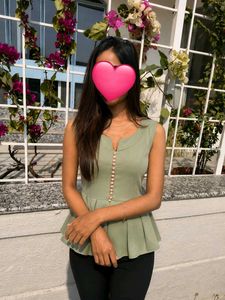 Chic Sleeveless Peplum Top