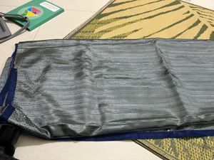 new saree grey with dark blue