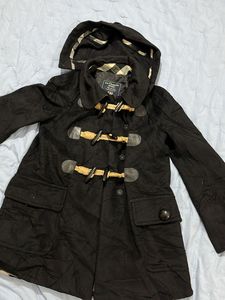 Classic Black Duffle Coat
