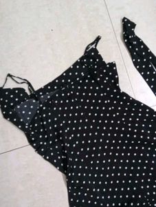 Polka Dot Maxi Slip Dress
