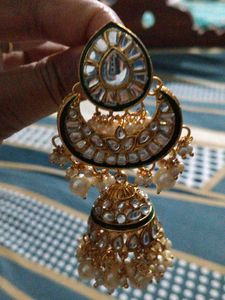 Stunning Kundan &amp; Pearl Jewellery Set