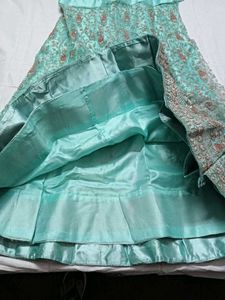 Stunning Teal Embroidered Lehenga Choli