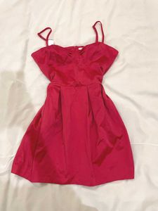 red Spaghetti Strap Dress