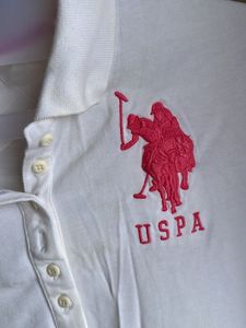 White Polo Neck T-shirt
