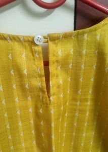 Yellow Striped Kurta