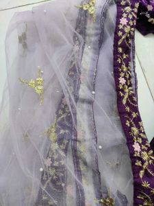 Excellent Velvet Lehenga New Condition