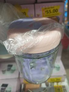 Korean Glass Water Bottle with Pink Lid