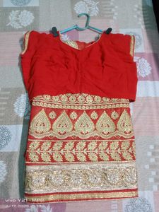 ❤️Red party wear saree
