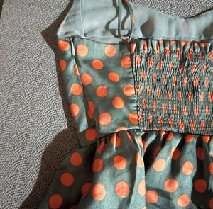 Chic Polka Dot Peplum Top