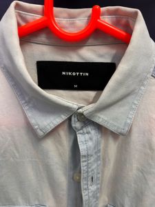 Men's Light Wash Denim Shirt