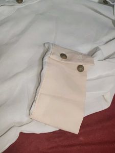 Elegant White Button-Down Shirt