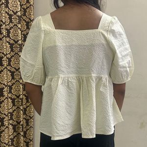 PRETTY Chic Textured Square Neck Top