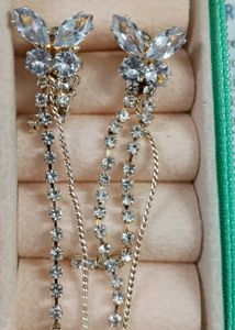 Elegant Rhinestone Dangle Earrings