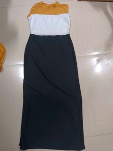 Color Block Maxi Dress, onepiece