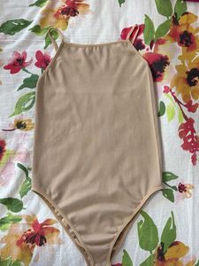 Women's Beige Bodysuit