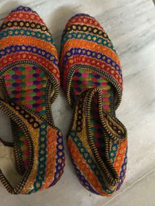 Handmade Embroidered Ethnic Flats