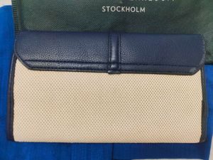 Stylish Blue &amp; Beige Wallet