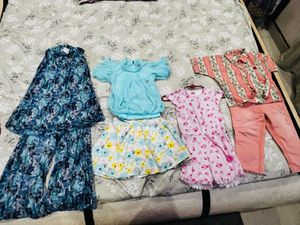 combo of girls 4 dresses
