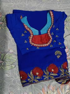 saree for women with blouse size 34