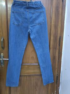 Embroidered Heart Patch Jeans