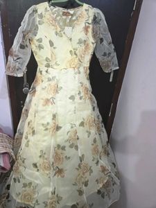 Elegant Floral Print Maxi Dress