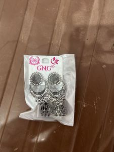 Elegant Oxidized Jhumka Earrings