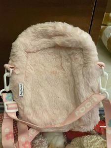 Cute Pink Winnie the Pooh Plush Crossbody Bag