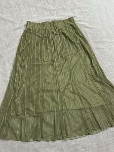 Elegant Olive Green Skirt