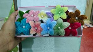 single piece handmade Cute Flower Hair Clips