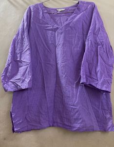 Comfortable Purple Striped Kurta