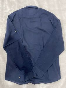 Zara Navy Blue Button-Down Shirt