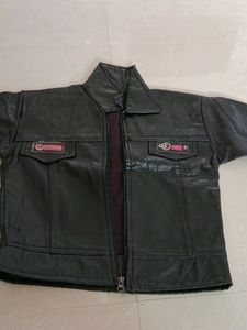 Leather Jacket For Kids Black Colour