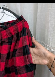 Cozy Red &amp; Black Plaid Pajama Pants