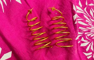 Unique Spiral Hoop Earrings