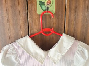 Cute Pink &amp; White Peplum Top