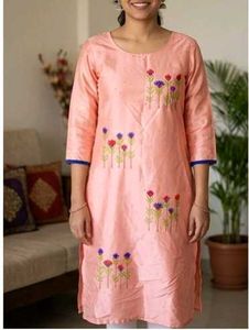Elegant Peach Kurta