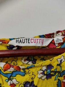 Yellow Floral Print Kurta