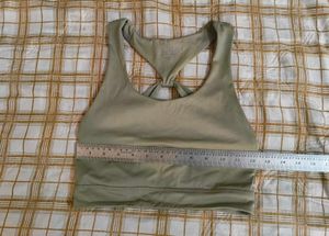 Olive Green Sports Bra