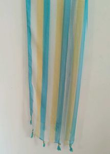 Striped Scarf with Tassels