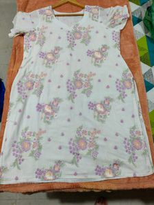 White Embroidery kurti