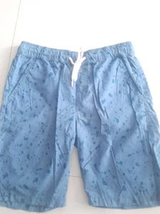 Blue Print Shorts for boys